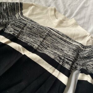 Kids Graphic Black and White Sweater